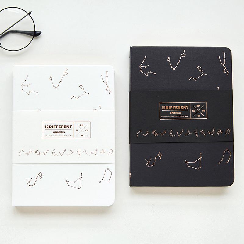 Constellation cubierta dura hermosa cuaderno de bocetos en blanco diario papelería