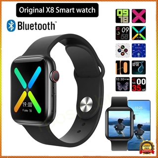 x8 smartwatch x8 con monitor de presión o cartão arthial e freqüência cardíaca com visor toque completopk/x8/x6/w46/t900/t600/w26/y68/p8/p9pk w26 x7 t500 t900 g500
