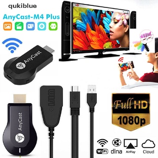 Qukiblue AnyCast M4 Plus WiFi Receiver Airplay Display Miracast HDMI Dongle TV DLNA 1080P CL