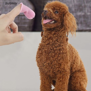 [ZUYM] Soft Finger Toothbrush Pet Dog Dental Cleaning Teeth Care Hygiene Brush Pets Cat DZX