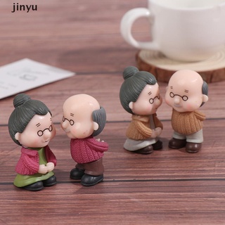 jinyu un par mini pareja figuras abuela adorno para hadas jardín figuritas miniatura.