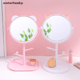 (waterheakp) de dibujos animados gato escritorio maquillaje espejo giratorio princesa decorativa mesa portátil en venta (1)