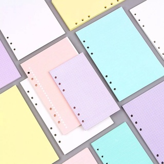 mattke suministros escolares cuaderno papel semanal carpeta dentro de página recambio de papel mensual púrpura planificador diario 40 hojas agenda a5 a6 hoja suelta recambio de papel (8)