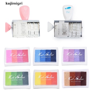 [kejimigri] Portable Roller Stamp Words Date Seal Inkpad DIY Scrapbooking Card Making Craft [kejimigri]
