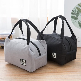 Waterproof Portable Lunch Bag Zipper Lunch Bag Oxford Cloth Aluminum Foil Insulation