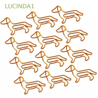 lucinda1 lindo clips de papel de dibujos animados de oro clip de papel dachshund abrazaderas de papel creativo personalización especial en forma de animal dorado marcapáginas clip