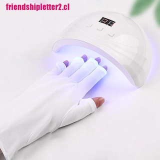 [cl2]guantes de protección anti uv para uñas/lámpara led a prueba de radiación/guantes de dedos abiertos