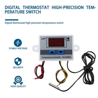 XH-W3001 Digital Display LED Temperature Controller Thermostat Control Switch (3)