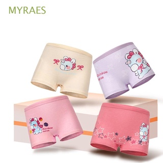 MYRAES 4 Pcs/Lot Children Panties Soft Cotton Boxer Underwear Underpants Baby Cartoon Comfortable Lovely Breathable Briefs