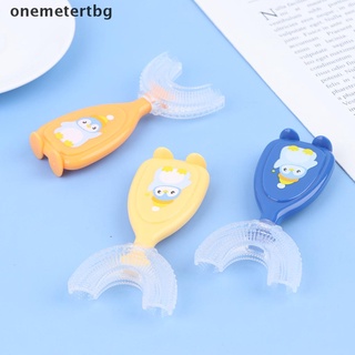 【unew】 Cartoon Baby Toothbrush Kids Teeth Oral Care Cleaning Brush Silicone Toothbrush .