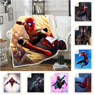 Disney Spiderman Super hero Manta Niños Dormitorio De Cumpleaños Siesta Aire Acondicionado Edredón Decoración Del Hogar Tirar En La Cama Sofá De Cuna