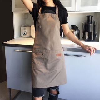 Kitchen apron coffee shop bar milk tea shop canvas apron high-end breathable