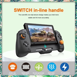 Nuevo-Para Nintendo Switch Controlador De Mano Consola De Agarre Gamepad Doble Motor Vibración Integrado De 6 Ejes Gyro A Prueba De Sudor-cl