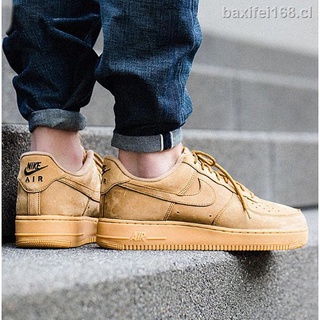 【ready stock】100%original Nike Air Force 1 Low Flax AF1 men’s shoes sneakers