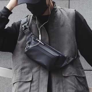Bolsa de cintura: bolsa de pecho para hombre, impermeable, impermeable, bolsa de mensajero coreana, personalidad, ocio al aire libre, muerta, mosca, bolsa de equitación