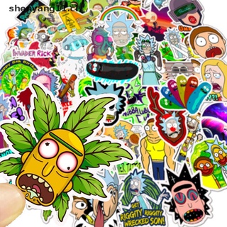 YANG 50pcs American Drama Rick And Morty Stickers DIY Style Decal For Home/Car Fridge . (9)