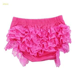 Afterbl Newborn Baby Girls Lace Ruffle Shorts Pants Nappy Diaper Cover Bloomers Panties