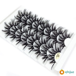 Qinjue SKONHED 8 pares de pestañas postizas de belleza para mujer/herramientas de maquillaje de gran volumen/extensión de pestañas postizas