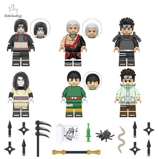 Lego Naruto compatible con Mini Figuras Akatsuki Comic coleccionables bloques De construcción Sasuke Itachi niños juguetes Harry Potter