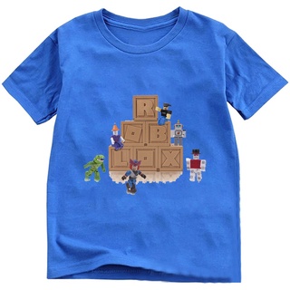 Niños y niñas ropa Tops Minecraft T-shirt niños moda Casual manga corta ropa T-shirt Unisex