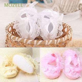 MOZELL 3 Colors Flower Shoes Hot Lace Frilly Child Cute Newborn Popular Non-Slip Infant Girls Toddler/Multicolor