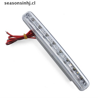 (lucky) nuevo 2x coche 8 led drl niebla conducción luz diurna luz de funcionamiento de la cabeza de la lámpara blanca [seasonsinhj]