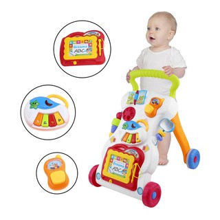 WALKER andador de bebé multifuncional para niños pequeños, sentado a pie, con tornillo ajustable