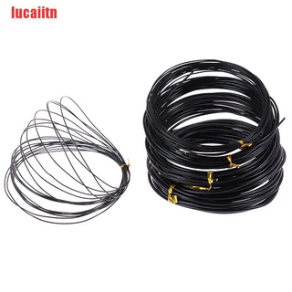 {lucaiitn} alambres de Bonsai de aluminio anodizado alambre de entrenamiento Total 16.5 pies (negro)