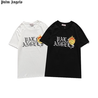 venta caliente pa palm angels camisetas listo stock alta calidad patrón solar impreso algodón manga corta camiseta top para mujeres/hombres