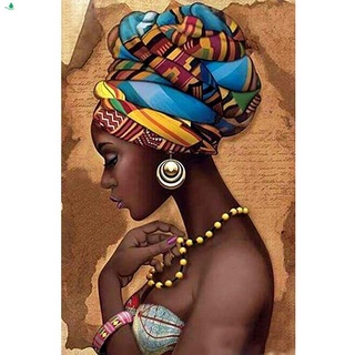 [venta caliente] completo cuadrado 5d diy diamond pintura "african woman" bordado punto de cruz 3d decoración del hogar