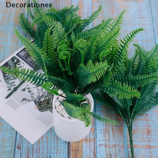 (decoración) 7 ramas artificiales boston helecho ramo de plástico plantas artificiales decoración del hogar en venta