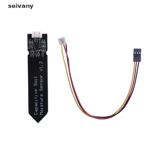 [seivany] sensor de humedad del suelo capacitivo v1.2 resistente a la corrosión con cable de alambre