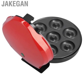 jakegan 1200w 7 agujeros donut maker de doble cara calefacción máquina de desayuno para el hogar cocina uso enchufe de la ue 220-240v