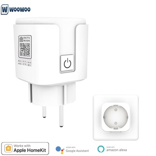 woowoo smart socket wifi socket alexa smart plug 16a wifi socket con alexa compatible app control socket para homekit #