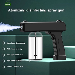 Nano pistola de pulverización de luz azul pulverizador de desinfección recargable atomización pistola de desinfección qiqi (1)