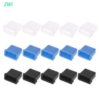 ZWI 5Pcs USB Type A Male Anti-Dust Plug Stopper Cap Cover Protector