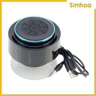 [BRSIMHOA] Altavoz inalámbrico Bluetooth para regadera con Ventosa mos libres para el hogar Piscina coche playa