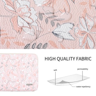Canvasartisan Upgrade Pink Floral patrón portátil bolsa impermeable Tablet iPad funda con bolsillo frontal para Macbook Air Pro 11/12/13/14/15 pulgadas (3)