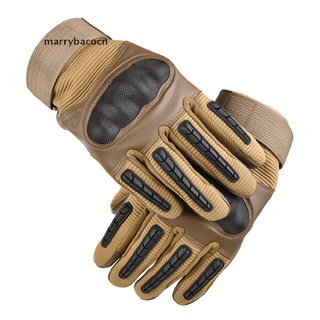 marrybacocn - guantes de piel sintética para motocicleta, dedo completo, para bicicleta de carreras, cl