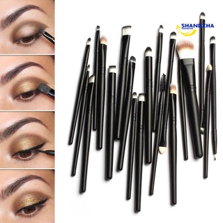 [shangzha] 20 unids/set pro maquillaje en polvo base ceja sombra de ojos labios cosméticos kit de brochas (1)