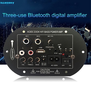 illusory 8 "/10 " Bluetooth Compatible Con La Placa Amplificadora USB FM TF Subwoofer Monophone Con Mando A Distancia Ilusorio