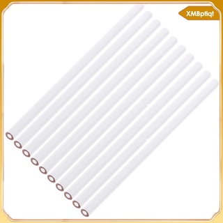paquete de 10 china marcador peel-off lápiz de grasa / lápiz de cera, superficies no porosas y pulidas blanco (7)