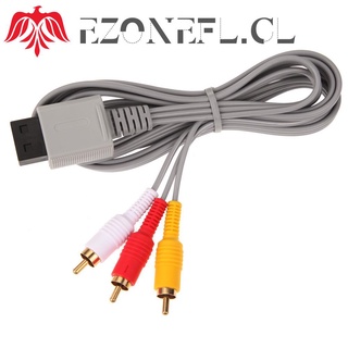 ezonefl audio video av adaptador compuesto 3 rca cable para nintendo wii cable cable