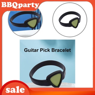 <BBQparty> Portable Guitar Pick Bracelet Waterproof Guitar Picks Bracelet Hand Chain Storing Picks for Musician