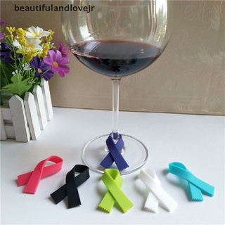 CHARMS [beautifulandlovejr] 6pcs lindo tazas copas de vino bebida silicona etiqueta marcadores botella encantos bufanda