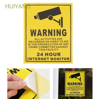 Huiyang práctico 20x25cm señal Cctv cámara De seguridad señal 24 Horas cámara Monitor De advertencia/Multicolor
