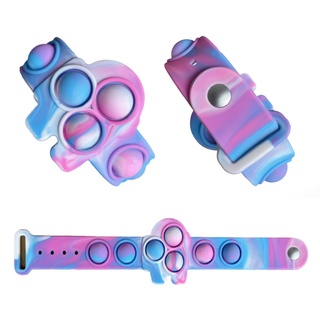 Mini Fidget pulsera Push burbuja sensorial Fidget juguetes alivio del estrés burbuja pulsera sensorial juguete portátil pulsera sensorial juguetes