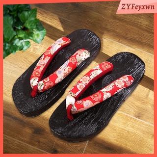 tradicional japonés zuecos zapatillas interior al aire libre geta sandalias flip flops