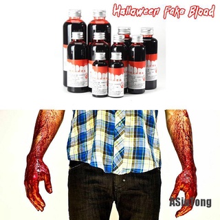 (ASiuTong) Halloween Ultra-realista falsa simulación de sangre humana vampiro hematopoyético Prop