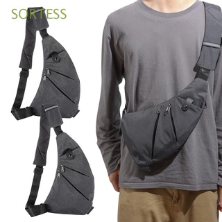 sortess hombres mujeres slim sling bolsa de viaje bolsa de pecho anti-tiércol accesorios paquete de hombro al aire libre multiusos bolsa de cinturón corredores de regalo cross body bag